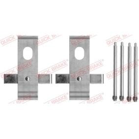 Achetez des Kit d'accessoires, plaquette de frein à disque QUICK BRAKE 109-1634 à prix pour 13,24 €