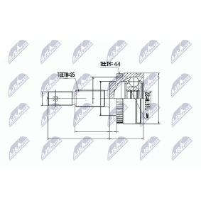 Gelenksatz, Antriebswelle NPZ-NS-074 von NTY günstig für 26,61 € online kaufen