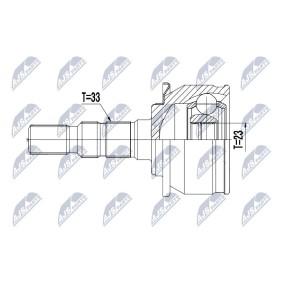 Gelenksatz, Antriebswelle NPZ-PL-039 von NTY günstig für 51,98 € online kaufen
