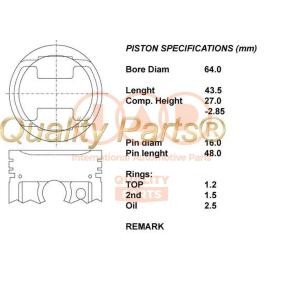 Compre Êmbolo da IAP QUALITY PARTS 100-00101 a um preço baixo por 334,26 €