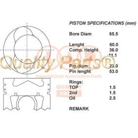 Compre Êmbolo da IAP QUALITY PARTS 100-00102 a um preço baixo por 483,48 €