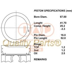 Compre Êmbolo da IAP QUALITY PARTS 100-00106 a um preço baixo por 352,37 €