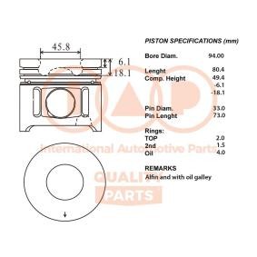 Compre Pistón de IAP QUALITY PARTS online para Movano Volquete (X70) a precios moderados