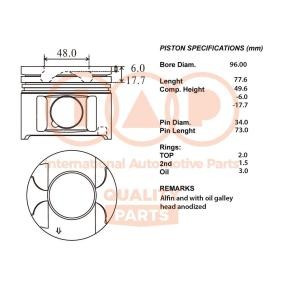 Compre Pistón de IAP QUALITY PARTS online para LAND CRUISER 90 (_J9_) a precios moderados