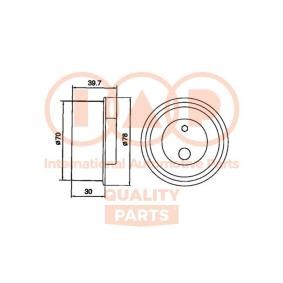 Achetez des Galet tendeur de courroie de distribution IAP QUALITY PARTS 127-07070 à prix pour 69,19 €