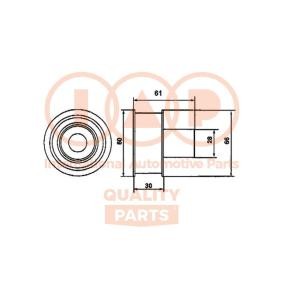 Comprar Polea tensora, correa dentada de IAP QUALITY PARTS 127-13086 a bajo precio de 97,53 €
