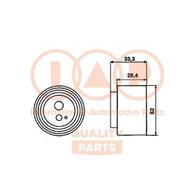 Achetez des Galet tendeur de courroie de distribution IAP QUALITY PARTS 127-21010 à prix pour 79,03 €