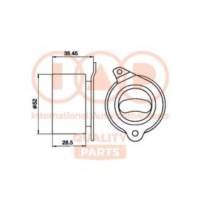 Achetez des Galet tendeur de courroie de distribution IAP QUALITY PARTS 127-21020 à prix pour 75,48 €