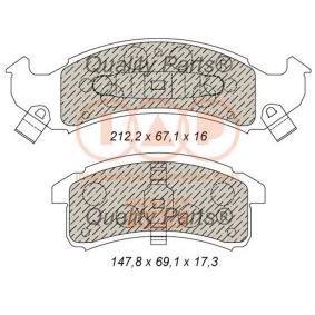 Köp Bromsbelägg av IAP QUALITY PARTS 704-05011 till det låga priset 1214,82 kr