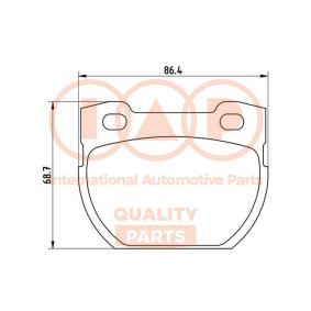 Bremsbeläge 704-14034 von IAP QUALITY PARTS günstig für 86,94 € online kaufen