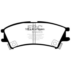 Osta Jarrupalat, levyjarru EBC Brakes:llä DP1203 edullisesti hintaan 144323,73 €