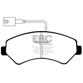 Osta Jarrupalat, levyjarru EBC Brakes:llä DP1969/2 edullisesti hintaan 144323,73 €