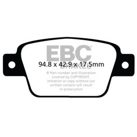 Köp Bromsbelägg av EBC Brakes DP22107 till det låga priset 1611565,30 kr