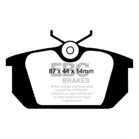 Köp Bromsbelägg av EBC Brakes DP2596 till det låga priset 1611565,30 kr