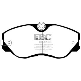 Osta Jarrupalat, levyjarru EBC Brakes:llä DP2736 edullisesti hintaan 144323,73 €