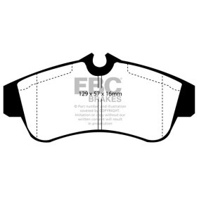 Osta Jarrupalat, levyjarru EBC Brakes:llä DP2833 edullisesti hintaan 144323,73 €