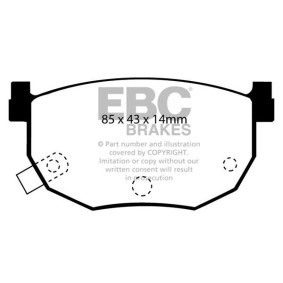 Osta Jarrupalat, levyjarru EBC Brakes:llä DP3528C edullisesti hintaan 144323,73 €