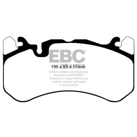 Osta Jarrupalat, levyjarru EBC Brakes:llä DP42081R edullisesti hintaan 144323,73 €