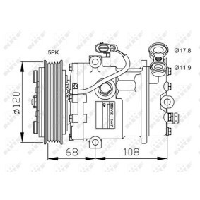 Compre Compresor de aire acondicionado de NRF online para Tigra TwinTop (X04) a precios moderados