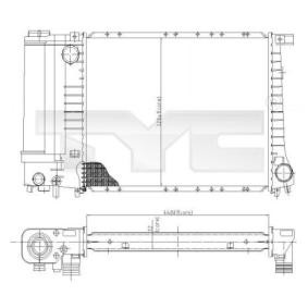 Kühler, Motorkühlung 703-0003 von TYC günstig für 117,02 € online kaufen