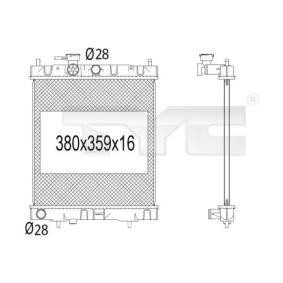 Kühler, Motorkühlung 724-1001 von TYC günstig für 33,35 € online kaufen