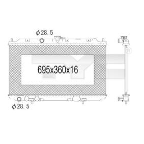 Kühler, Motorkühlung 724-1002 von TYC günstig für 119,84 € online kaufen