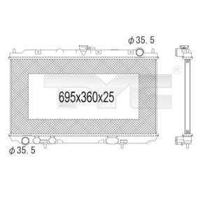 Kühler, Motorkühlung 724-1004 von TYC günstig für 204,34 € online kaufen
