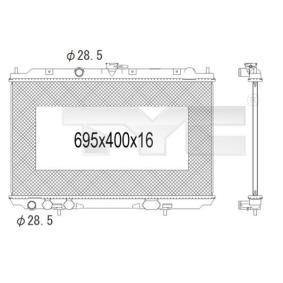 Kühler, Motorkühlung 724-1005 von TYC günstig für 123,37 € online kaufen