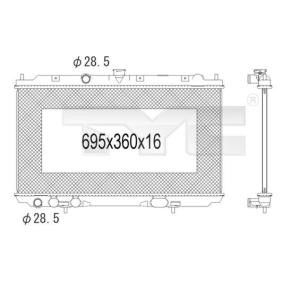 Kühler, Motorkühlung 724-1007 von TYC günstig für 167,68 € online kaufen