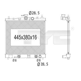 Kühler, Motorkühlung 724-1014 von TYC günstig für 181,98 € online kaufen