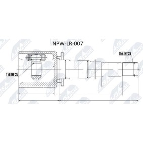 Compre Junta homocinética de NTY online para DISCOVERY IV VAN (L319) a precios moderados