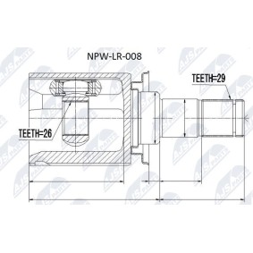 Compre Junta homocinética de NTY online para DISCOVERY IV VAN (L319) a precios moderados