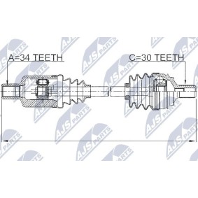 Antriebswelle NPW-ME-035 von NTY günstig für 229,12 € online kaufen