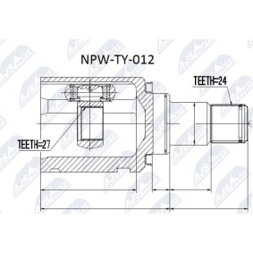 Gelenksatz, Antriebswelle NPW-TY-012 von NTY günstig für 47,55 € online kaufen