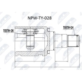 Gelenksatz, Antriebswelle NPW-TY-028 von NTY günstig für 61,59 € online kaufen
