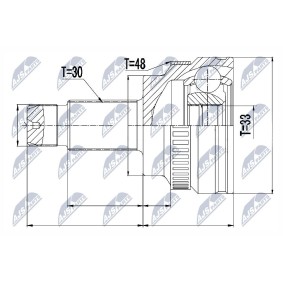 Gelenksatz, Antriebswelle NPZ-BM-010 von NTY günstig für 57,65 € online kaufen