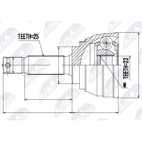 Gelenksatz, Antriebswelle NPZ-MS-002 von NTY günstig für 32,20 € online kaufen