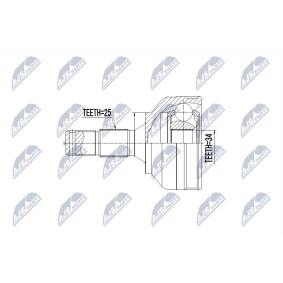 Gelenksatz, Antriebswelle NPZ-PE-030 von NTY günstig für 43,43 € online kaufen