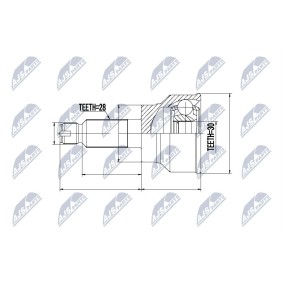 Acquista Kit giunto omocinetico da NTY online per SX4 Tre volumi (GY) a prezzi moderati
