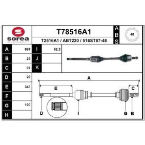 Compre Veio de transmissão da EAI T78516A1 a um preço baixo por 143,01 €