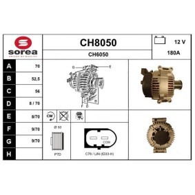 Comprar Alternador de SNRA CH8050 a bajo precio de 282,81 €