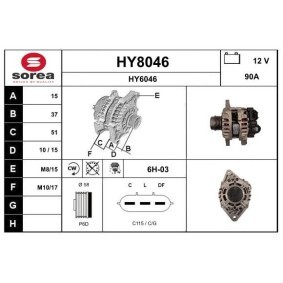 Comprar Alternador de SNRA HY8046 a bajo precio de 270,39 €