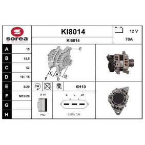 Comprar Alternador de SNRA KI8014 a bajo precio de 204,30 €