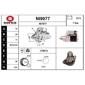 Acquista Motorino avviamento da SNRA NI9077 a buon mercato per soli 151,71 €