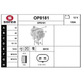 Compre Alternador da SNRA OP8181 a um preço baixo por 309,10 €