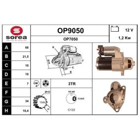 Köp Startmotor av SNRA OP9050 till det låga priset 2540,06 kr