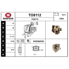 Comprar Alternador de SNRA TO8112 a bajo precio de 222,90 €
