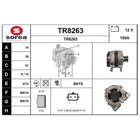Compre Alternador da SNRA TR8263 a um preço baixo por 265,96 €