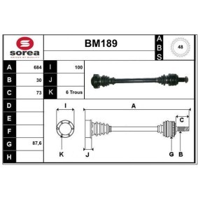 Acquista Semiasse da SERA BM189 a buon mercato per soli 292,44 €