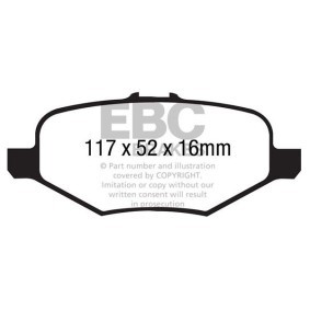 Köp Bromsbelägg av EBC Brakes DP1887 till det låga priset 1604809,12 kr